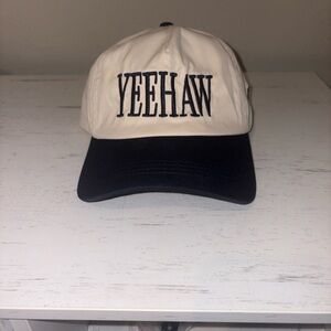 YEEHAW Cream and Navy Cap